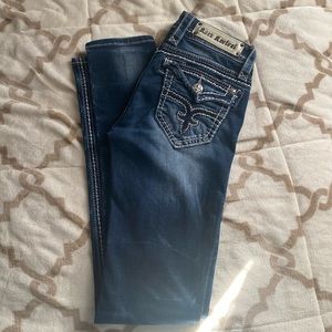 Like new Rock Revival Blue Skinny Jeans